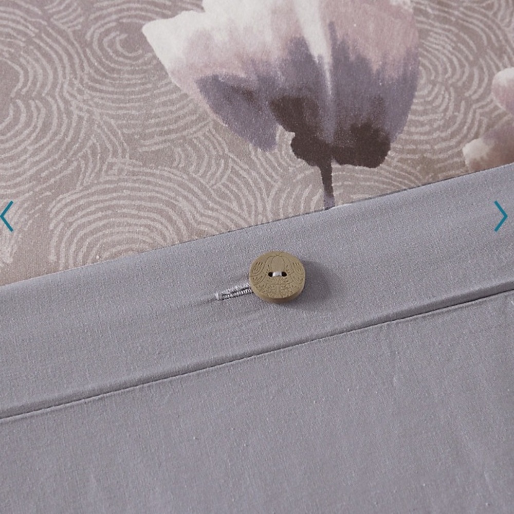 NWT N Natori King/California King Duvet Cover Set Indigo Sakura Blossom - Picture 5 of 13